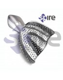 6 Pcs Dental Impression Trays Metal Perforated Autoclavable Stainless Steel