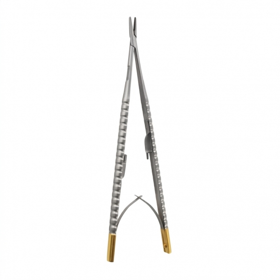 Barraquer Castroviejo TC Gold needle holder straight 14 cm