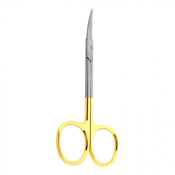 Iris Scissors Curved TC Gold