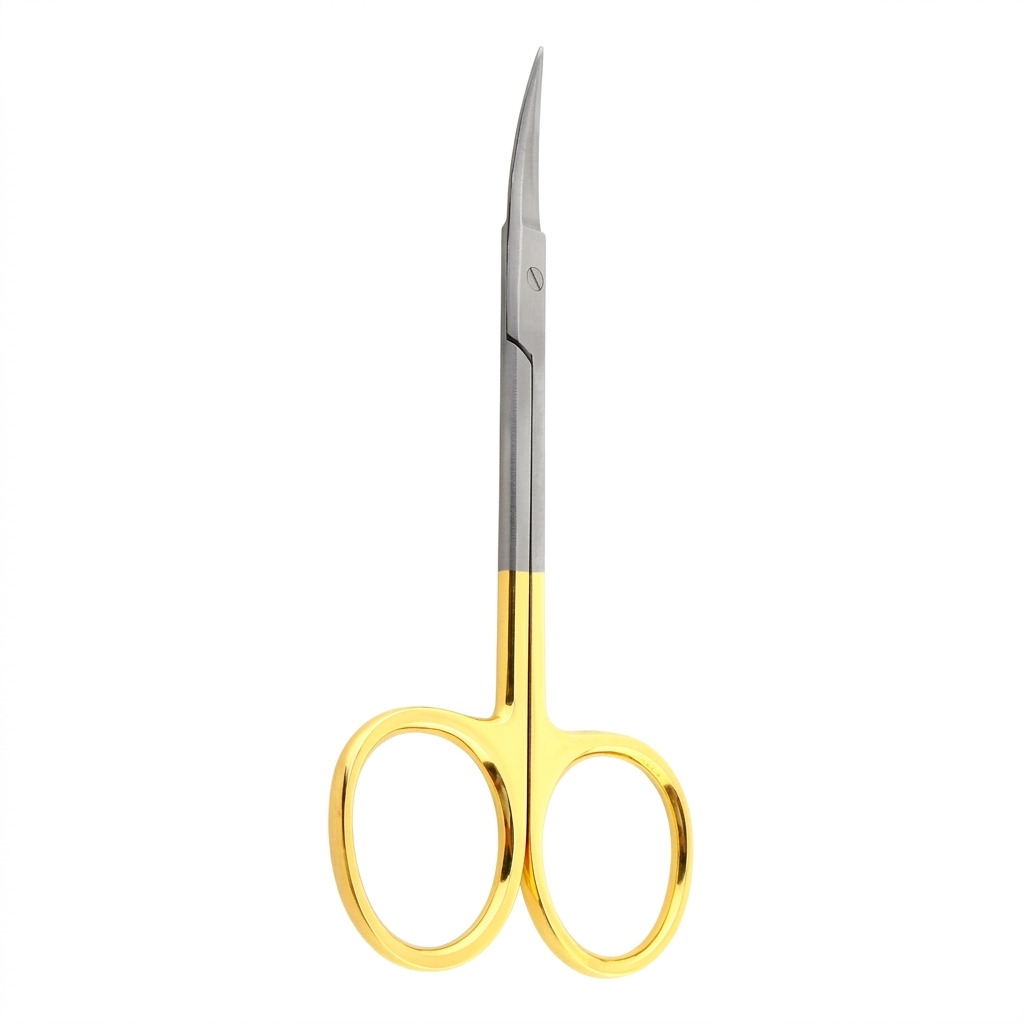 Iris Curved Scissors TC Gold 11.5 cm